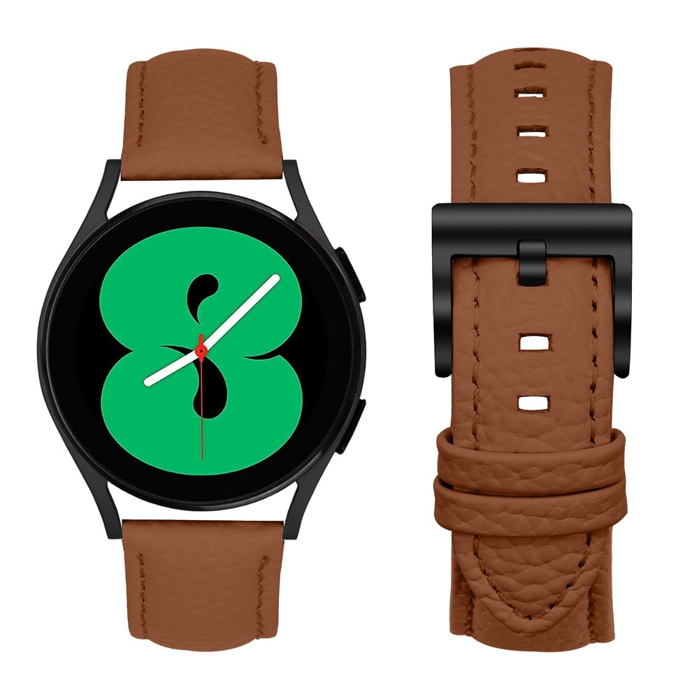 Genu kožený řemínek na Amazfit Active 2 Square/Active 2 - hnědý