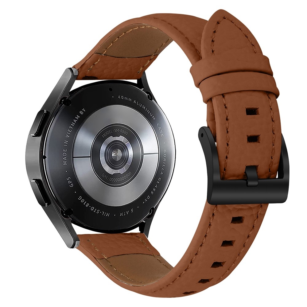Genu kožený řemínek na Amazfit Active 2 Square/Active 2 - hnědý
