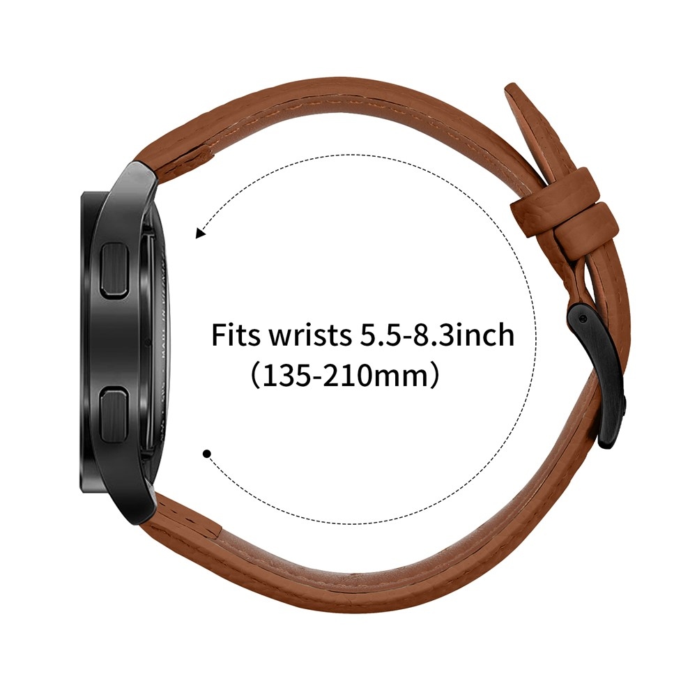 Genu kožený řemínek na Amazfit Active 2 Square/Active 2 - hnědý
