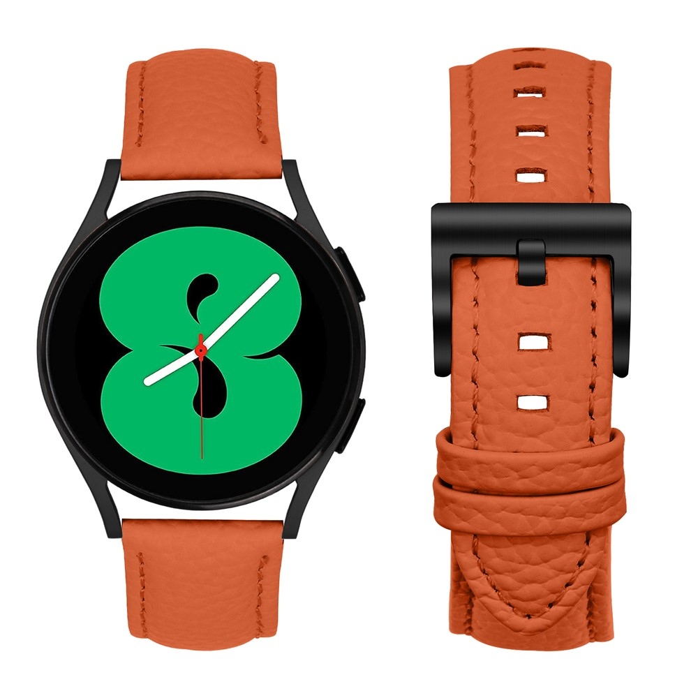 Genu kožený řemínek na Amazfit Active 2 Square/Active 2 - oranžový