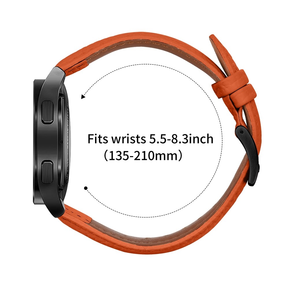 Genu kožený řemínek na Amazfit Active 2 Square/Active 2 - oranžový