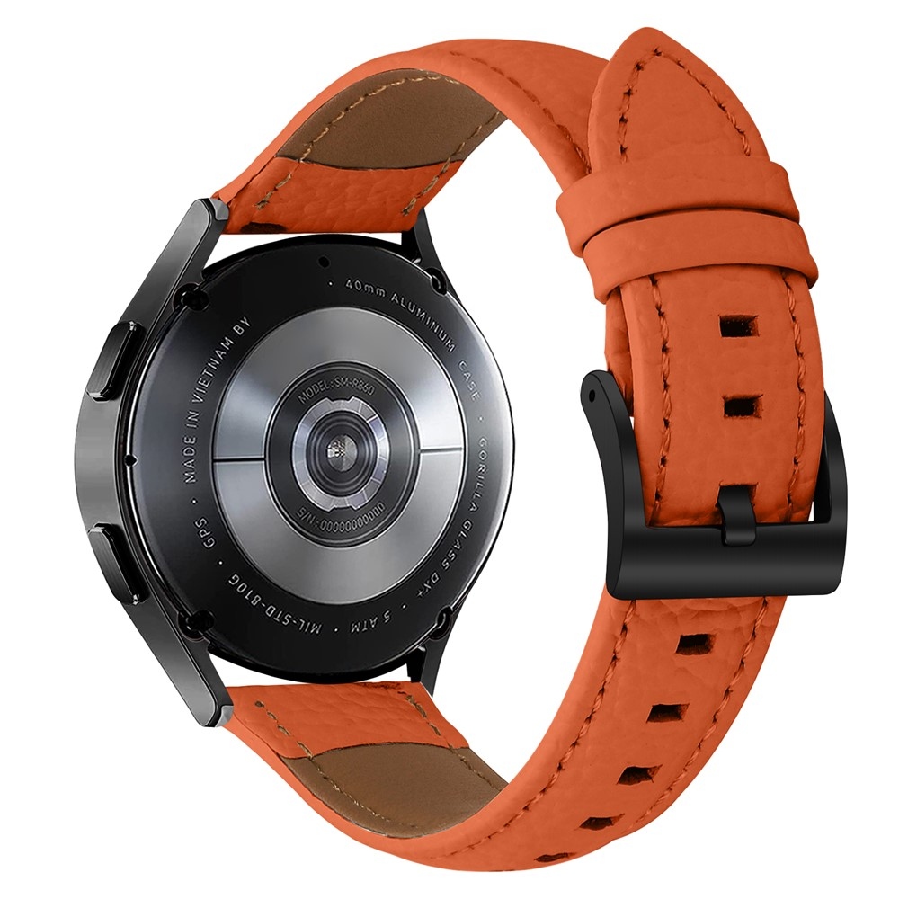 Genu kožený řemínek na Amazfit Active 2 Square/Active 2 - oranžový