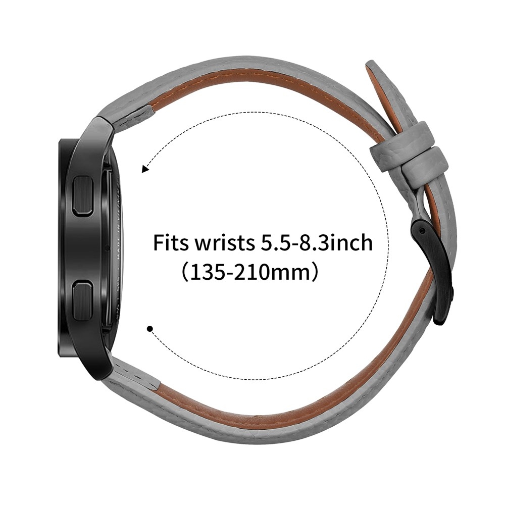 Genu kožený řemínek na Amazfit Active 2 Square/Active 2 - šedý