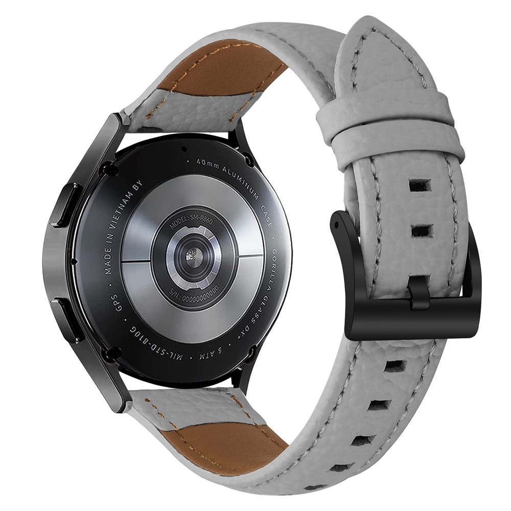 Genu kožený řemínek na Amazfit Active 2 Square/Active 2 - šedý