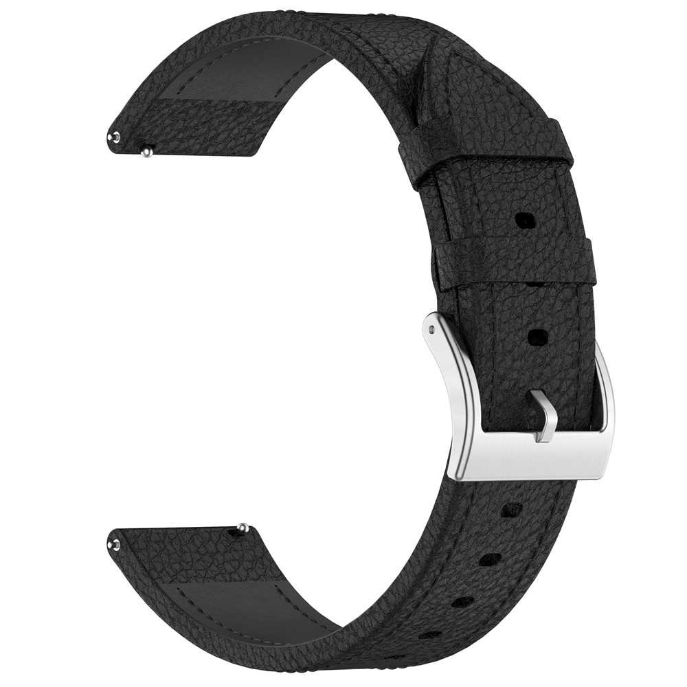 Genu kožený řemínek na Amazfit Balance 3/Bip Max  - černý