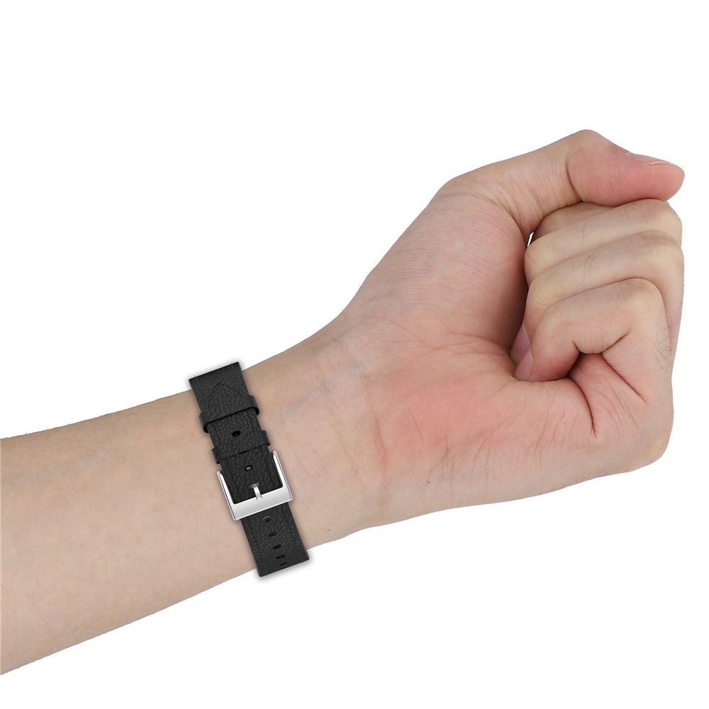 Genu kožený řemínek na Amazfit Balance 3/Bip Max  - tmavěhnědý