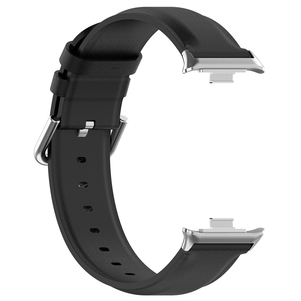 Genu kožený řemínek na Xiaomi Smart Band 10 Pro/9 Pro/8 Pro/Redmi Watch 6/5/4 - černý