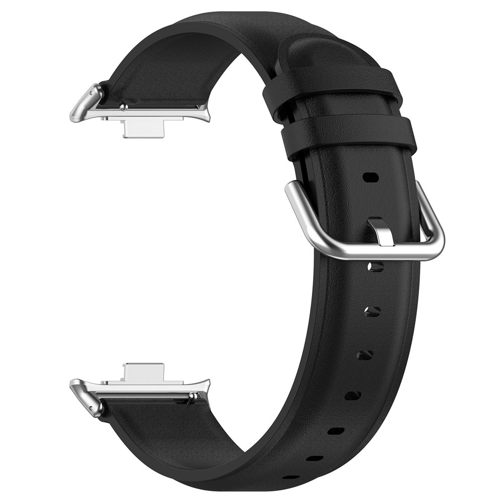 Genu kožený řemínek na Xiaomi Smart Band 10 Pro/9 Pro/8 Pro/Redmi Watch 6/5/4 - černý