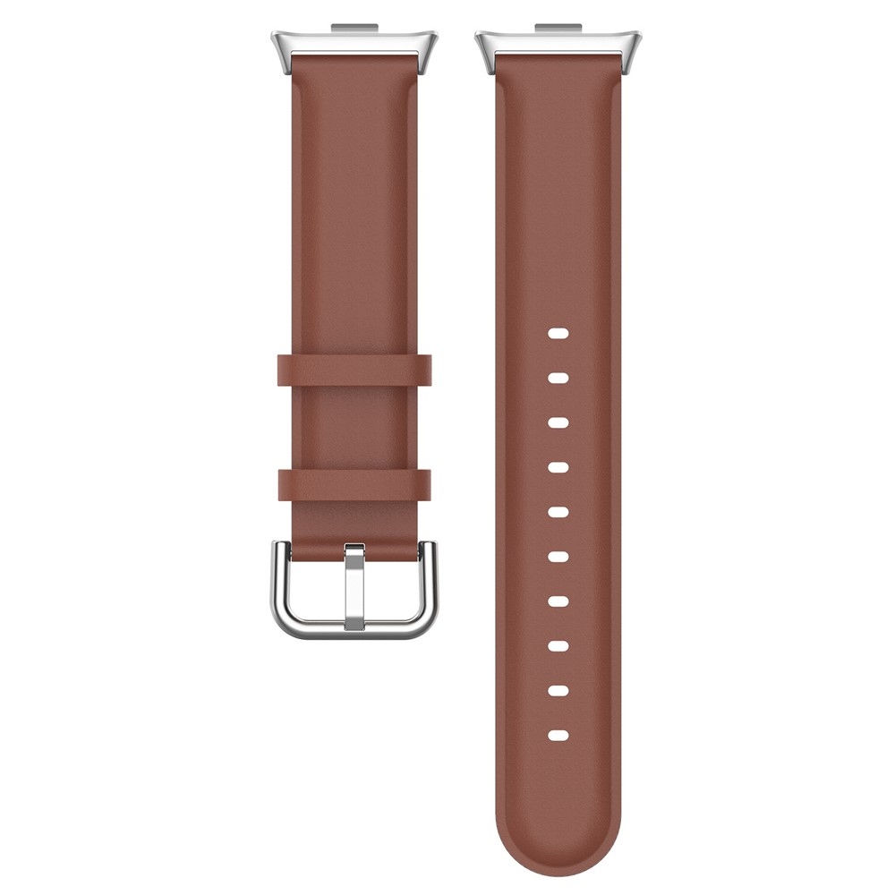 Genu kožený řemínek na Xiaomi Smart Band 10 Pro/9 Pro/8 Pro/Redmi Watch 6/5/4 - hnědý
