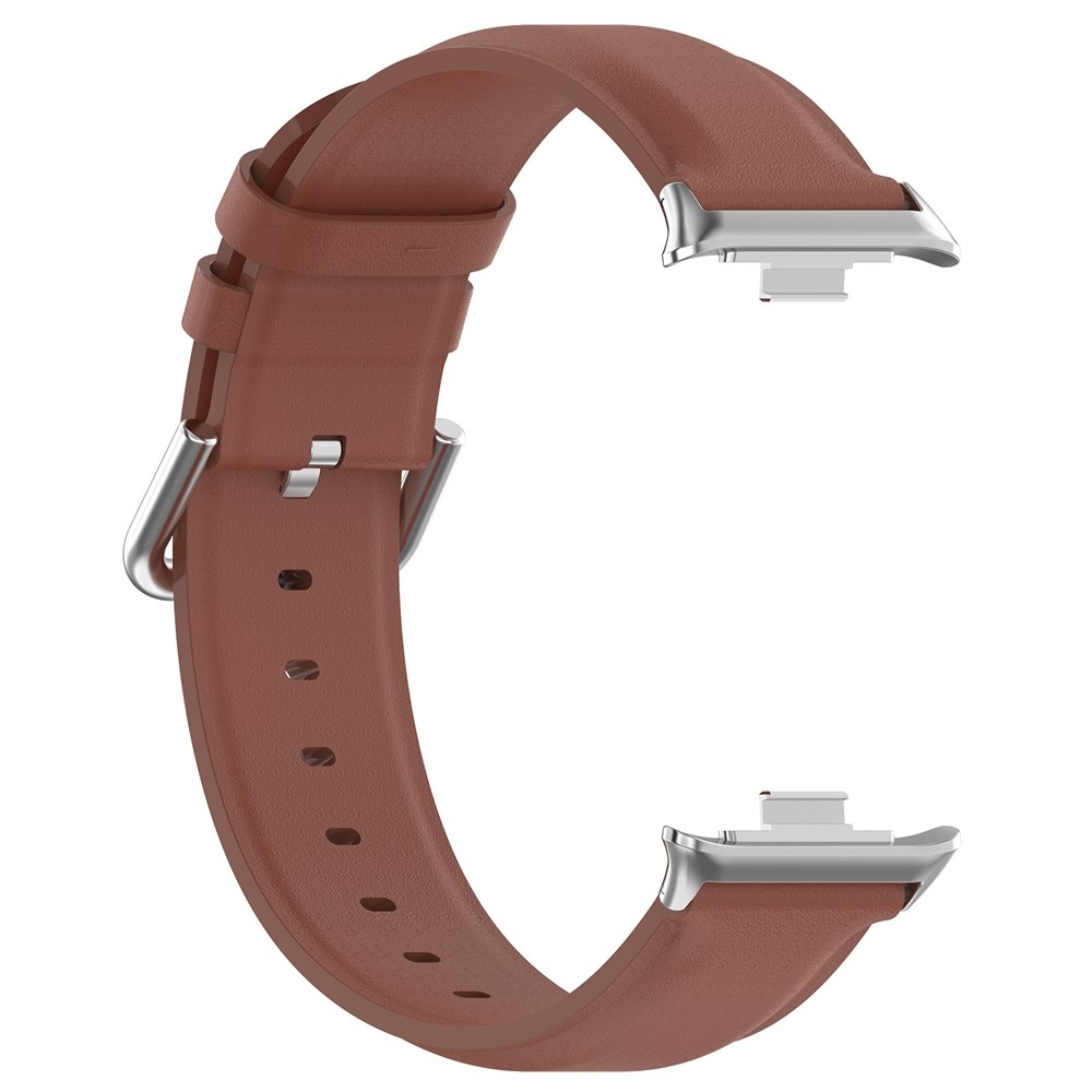 Genu kožený řemínek na Xiaomi Smart Band 10 Pro/9 Pro/8 Pro/Redmi Watch 6/5/4 - hnědý