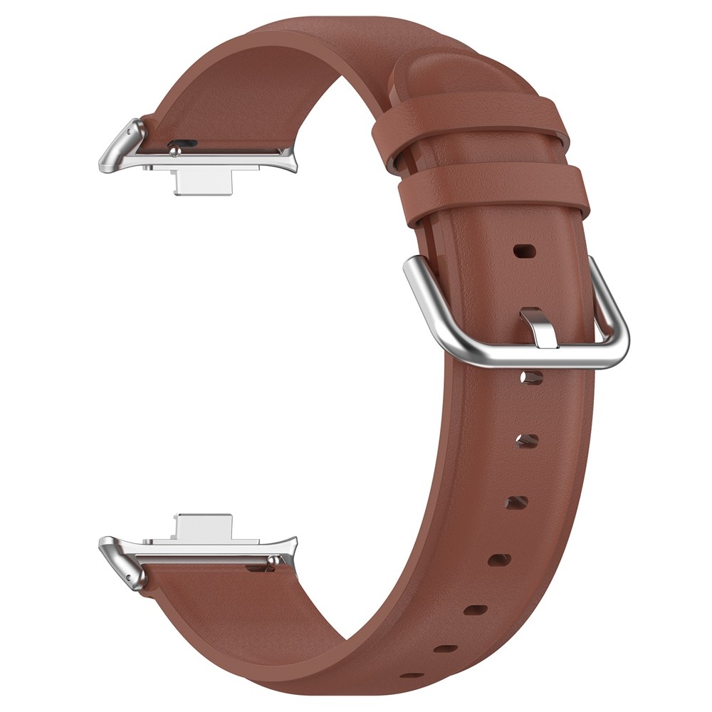 Genu kožený řemínek na Xiaomi Smart Band 10 Pro/9 Pro/8 Pro/Redmi Watch 6/5/4 - hnědý