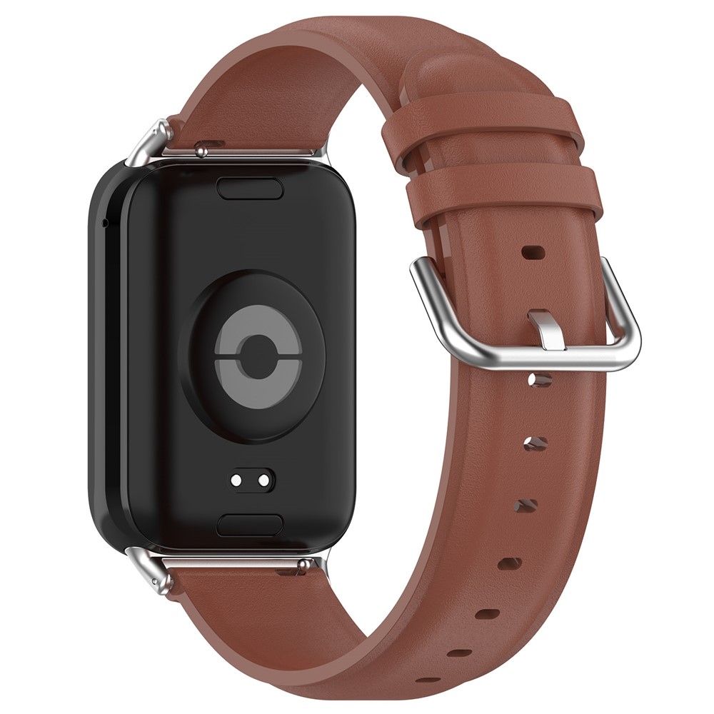 Genu kožený řemínek na Xiaomi Smart Band 10 Pro/9 Pro/8 Pro/Redmi Watch 6/5/4 - hnědý