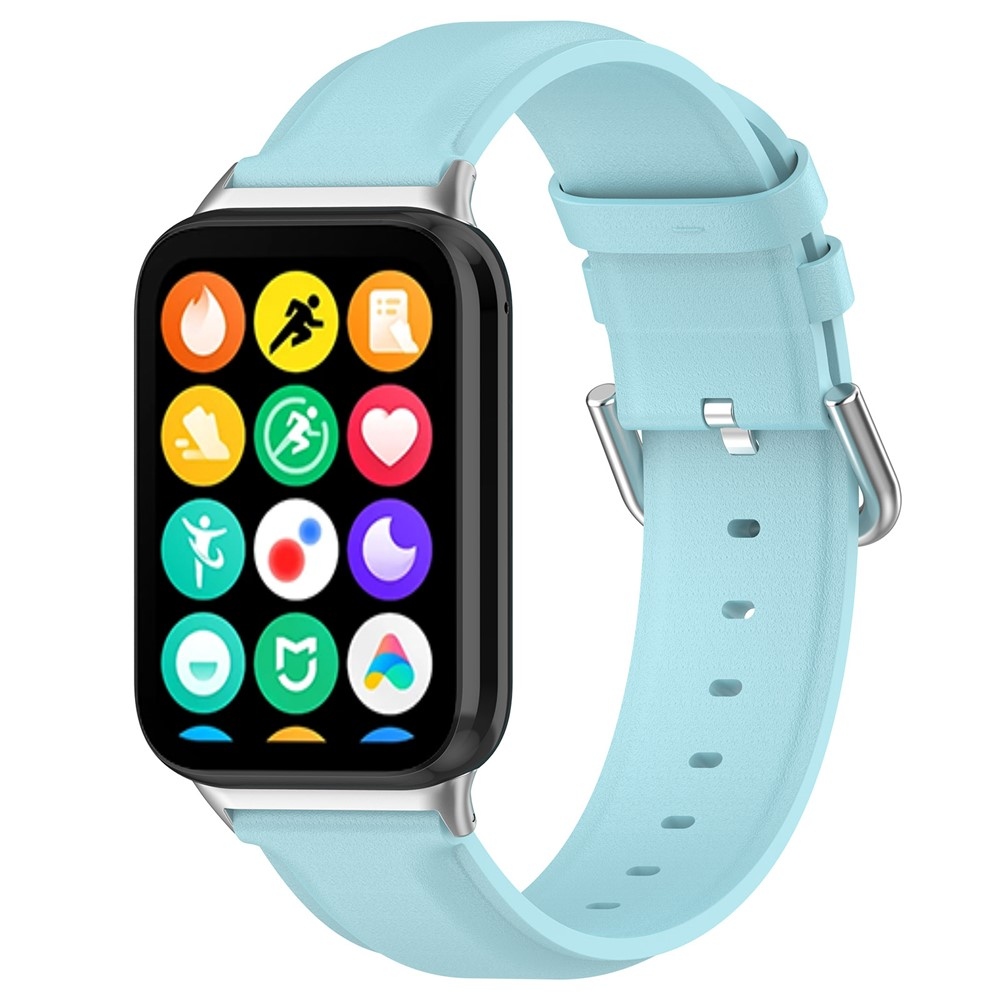 Genu kožený řemínek na Xiaomi Smart Band 10 Pro/9 Pro/8 Pro/Redmi Watch 6/5/4 - modrý