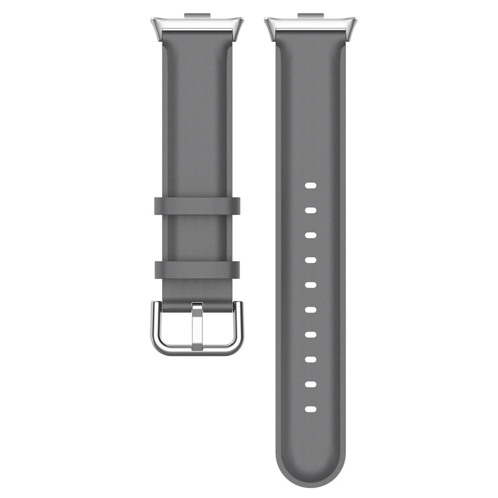 Genu kožený řemínek na Xiaomi Smart Band 10 Pro/9 Pro/8 Pro/Redmi Watch 6/5/4 - šedý