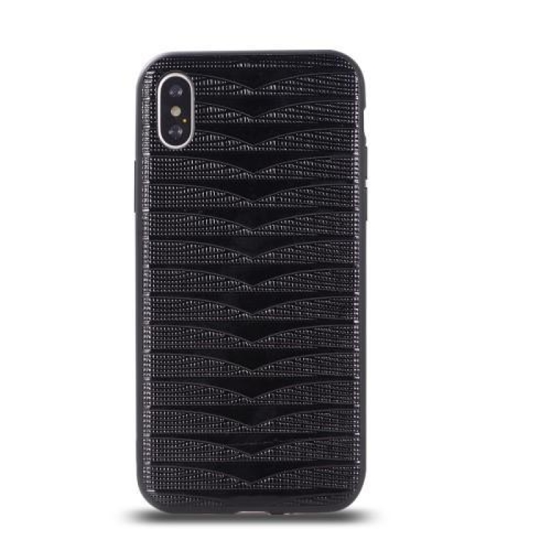 Geo pružný gelový obal na iPhone X - černý