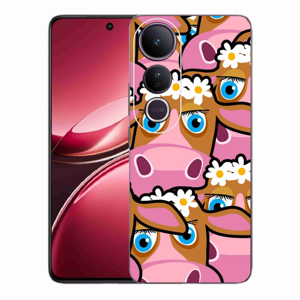 Gelový kryt mmCase na Vivo V50 Lite 4G/5G - kreslené kravičky