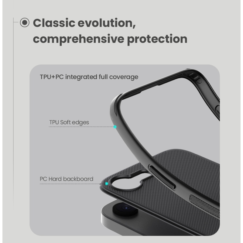 Nillkin Super Frosted PRO Magnetic Zadní Kryt pro Apple iPhone 16e Black