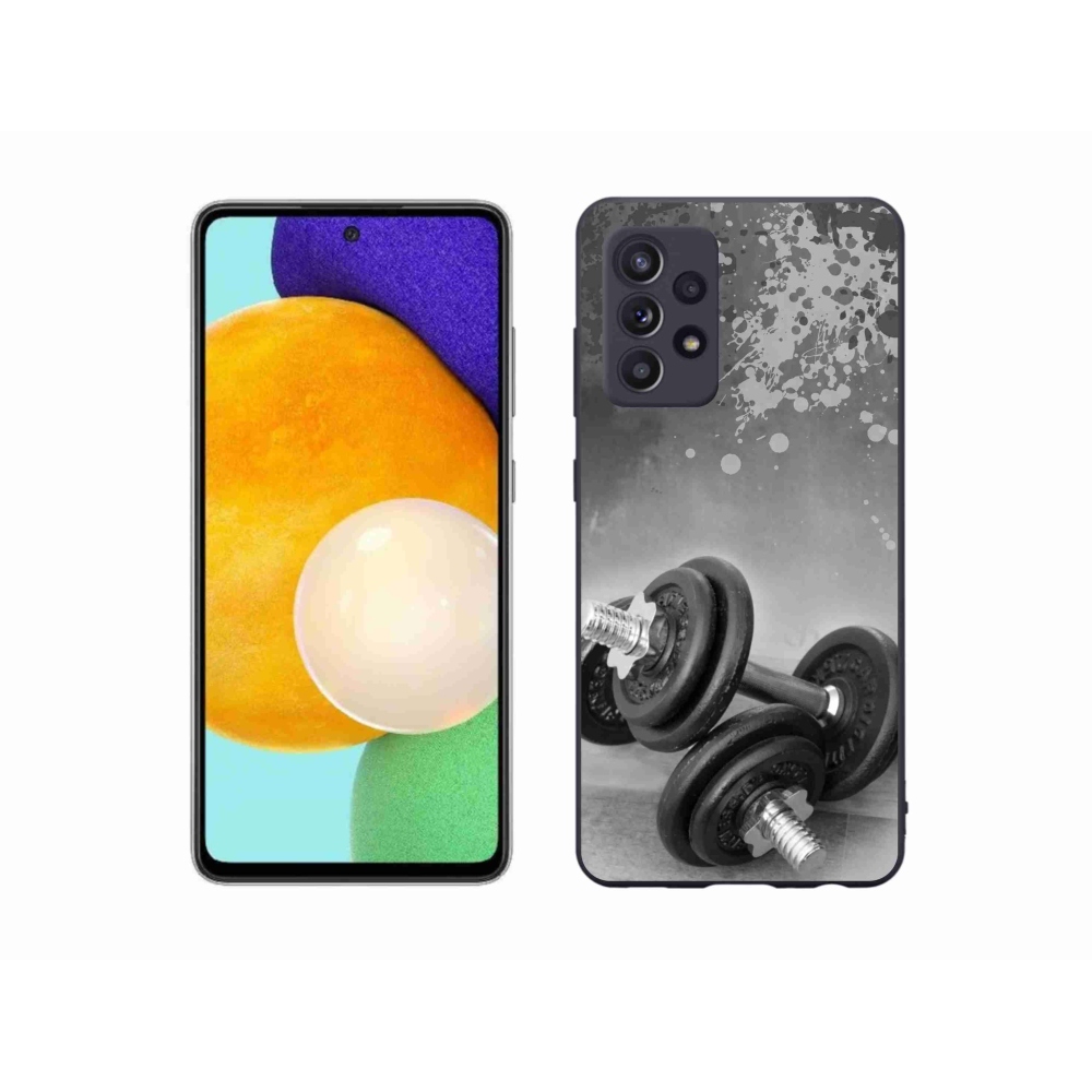 Gelový kryt mmCase na Samsung Galaxy A52s 5G - činky 1