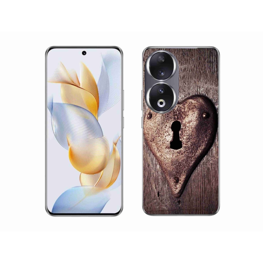 Gelový kryt mmCase na Honor 90 - zámek ve tvaru srdce