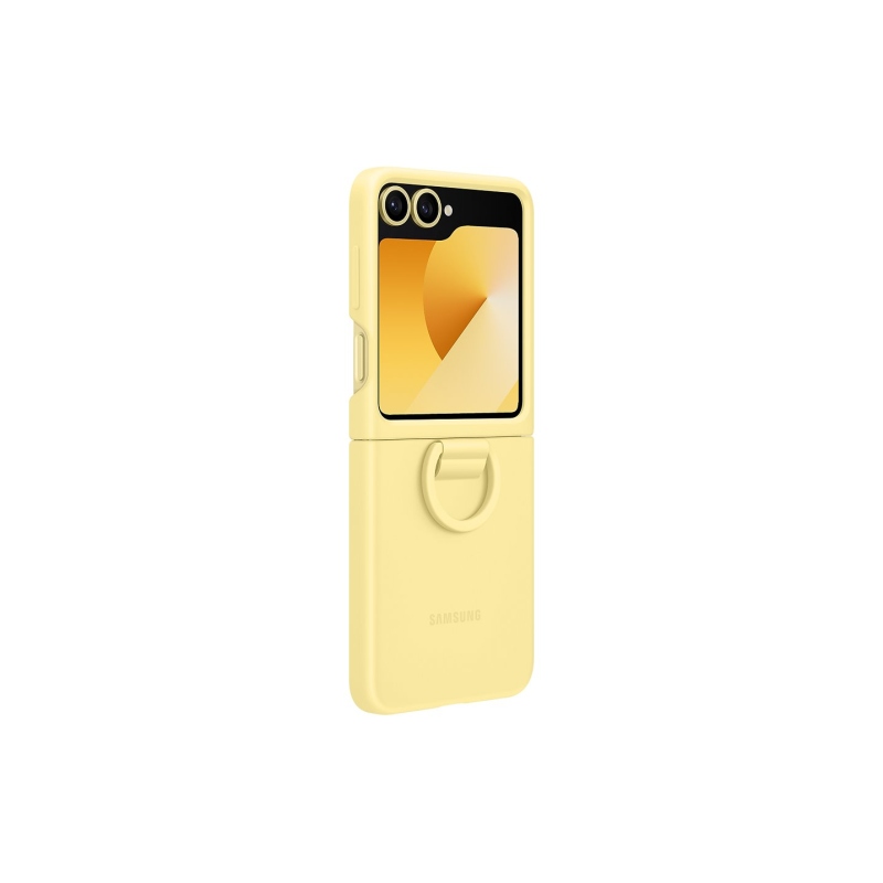 EF-PF741TYE Samsung Silikonový Kryt s Kroužkem pro Galaxy Z Flip 6 Yellow