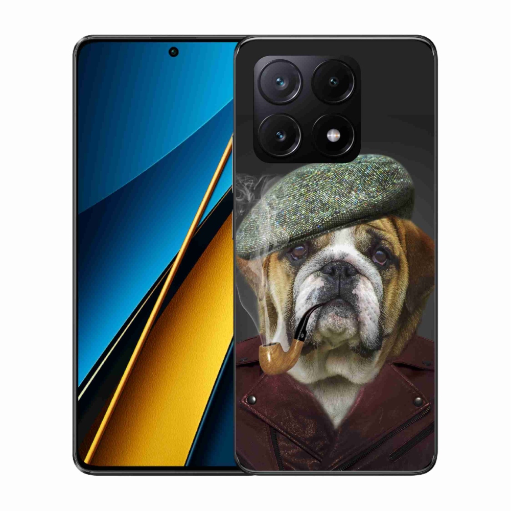 Gelový kryt mmCase na Xiaomi Poco X6 Pro 5G - pes s fajfkou