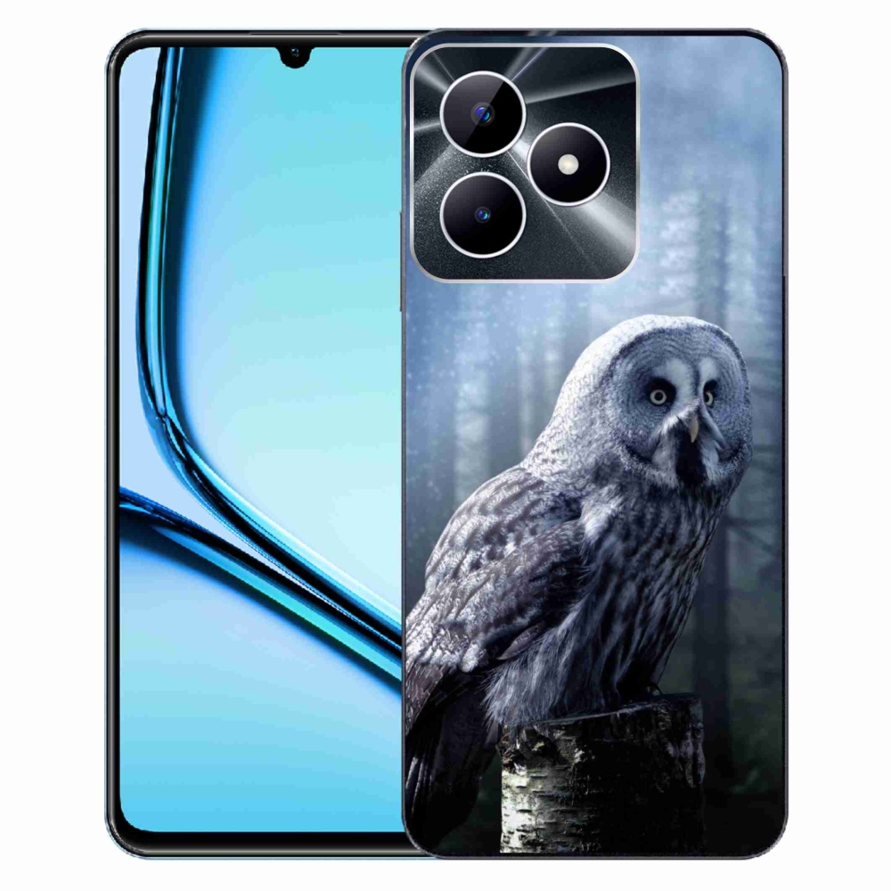 Gelový kryt mmCase na Realme Note 50 - sova