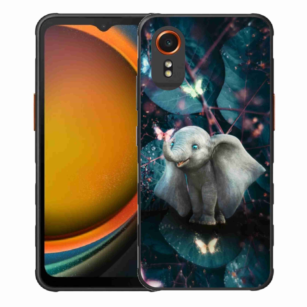 Gelový kryt mmCase na Samsung Galaxy Xcover 7 - roztomilý slon
