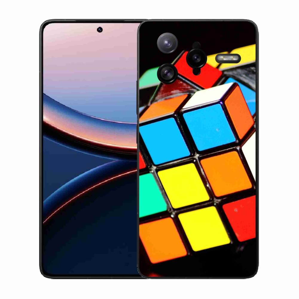 Gelový kryt mmCase na Xiaomi Poco F7 Ultra - rubikova kostka