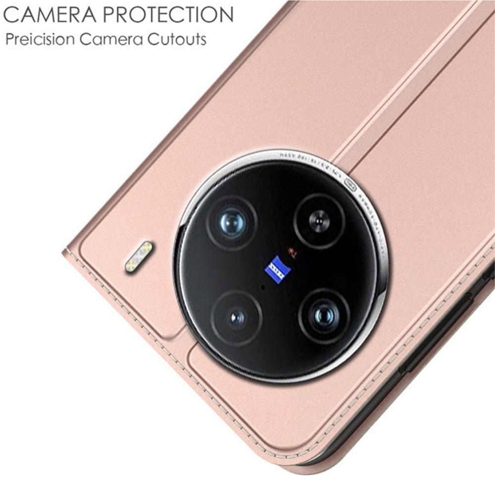 DUX knížkové pouzdro na Vivo X100 Pro 5G - růžovozlaté
