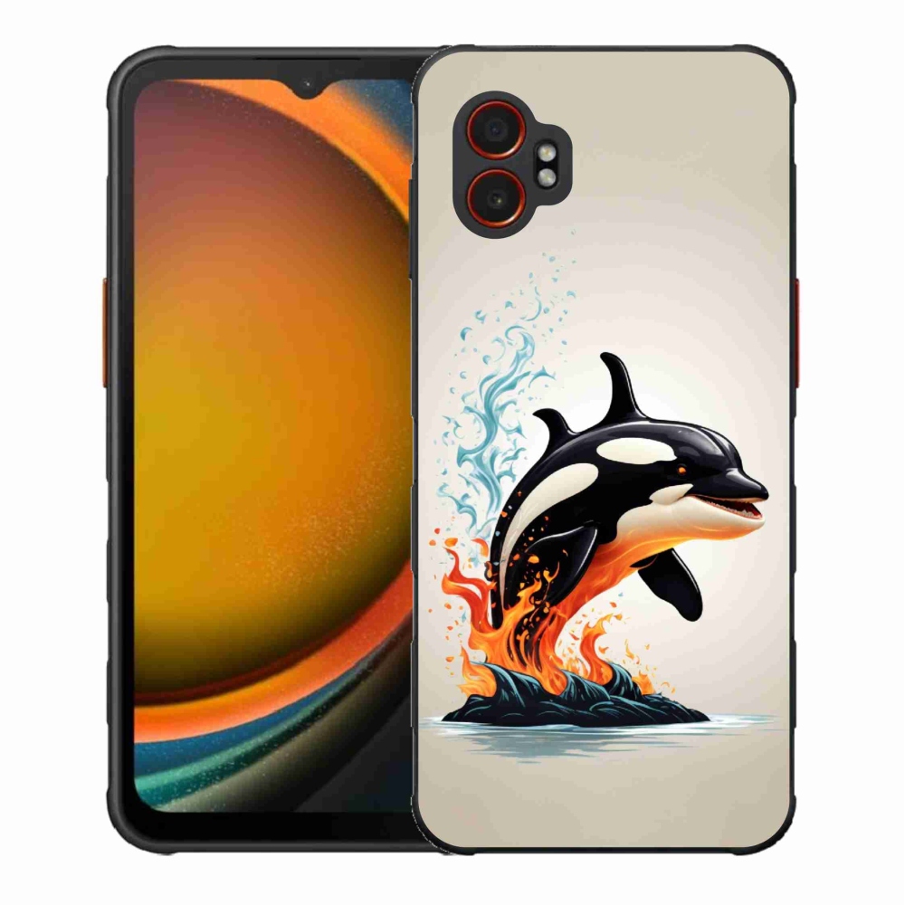 Gelový kryt mmCase na Samsung Galaxy Xcover 7 Pro - kosatka