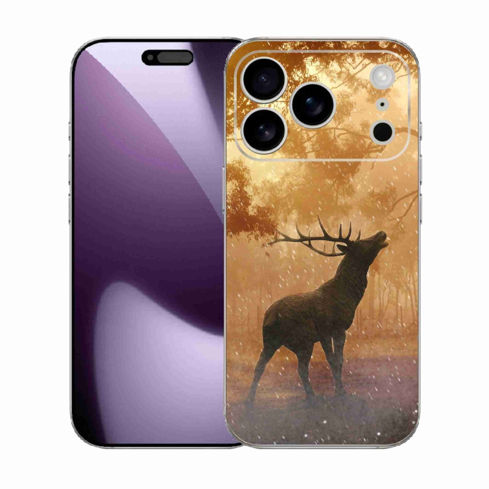 Gelový kryt mmCase na iPhone 17 Pro - jelen v říji