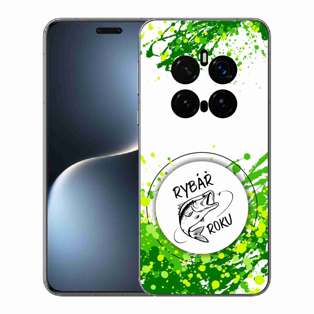 Gelový kryt mmCase na Honor Magic 7 Pro 5G - rybář roku bílé pozadí