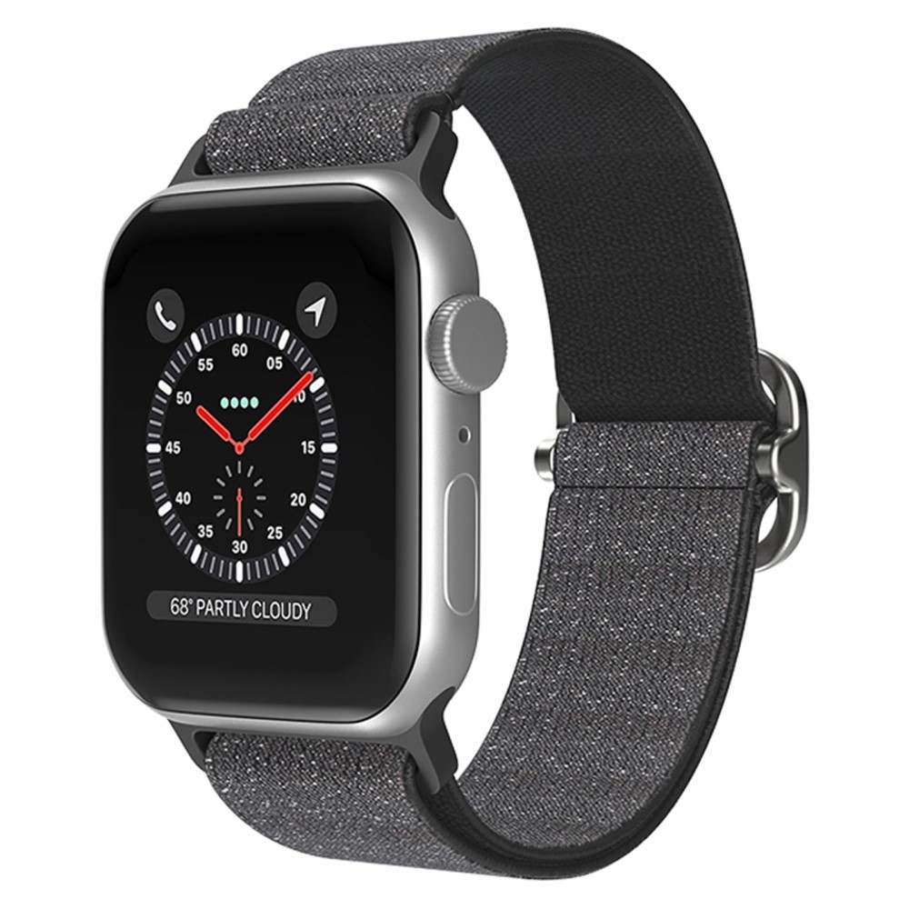 Decor nylonový řemínek na Apple Watch Ultra/Ultra 2 49mm/SE/SE 2022/2023 44mm/9/8/7 45mm/6/5/4 44mm/3/2/1 42 mm - černý