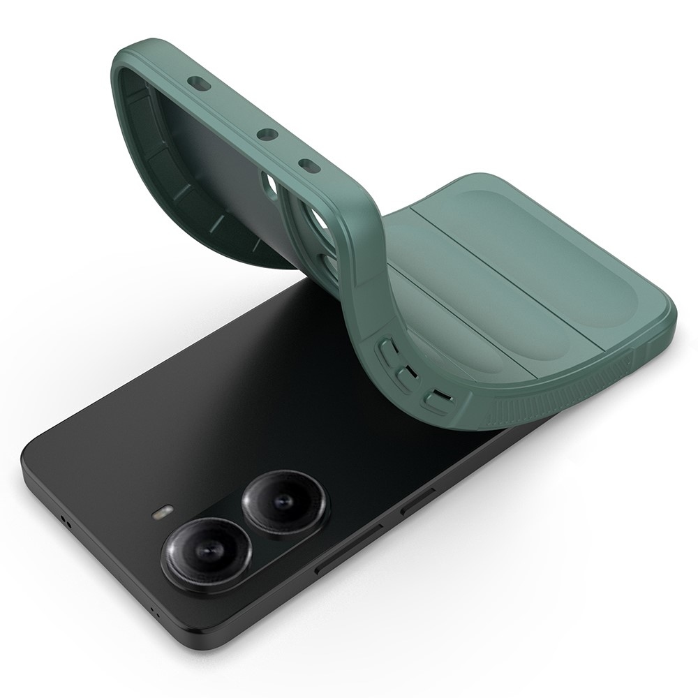 Rugg odolný gelový obal na Xiaomi Poco X7 Pro 5G - zelený