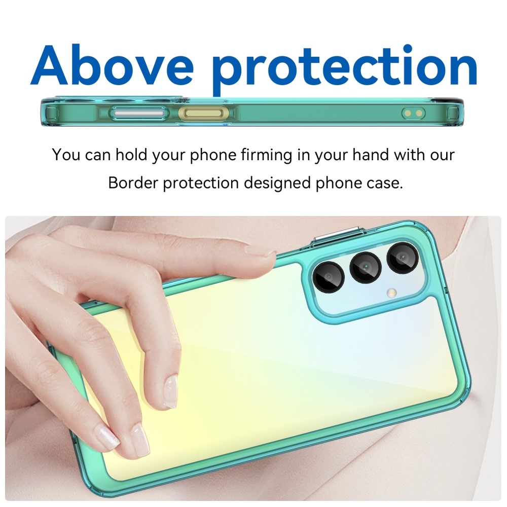 Gelový obal s pevnými zády na Samsung Galaxy A16 4G/5G - světlemodrý