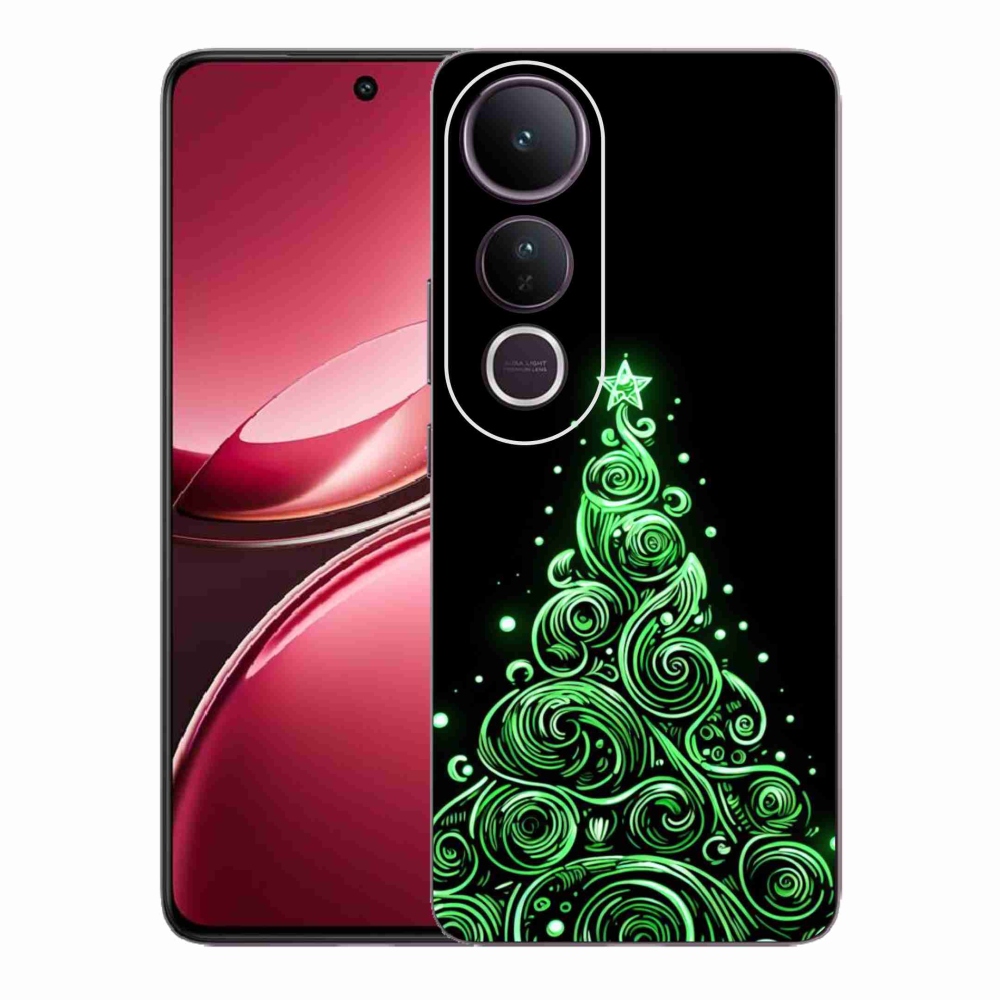 Gelový kryt mmCase na Vivo V50 Lite 4G/5G - neonový vánoční stromek 3