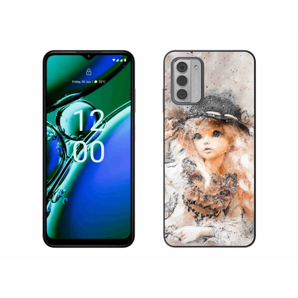 Gelový kryt mmCase na Nokia G42 - holčička s kloboukem