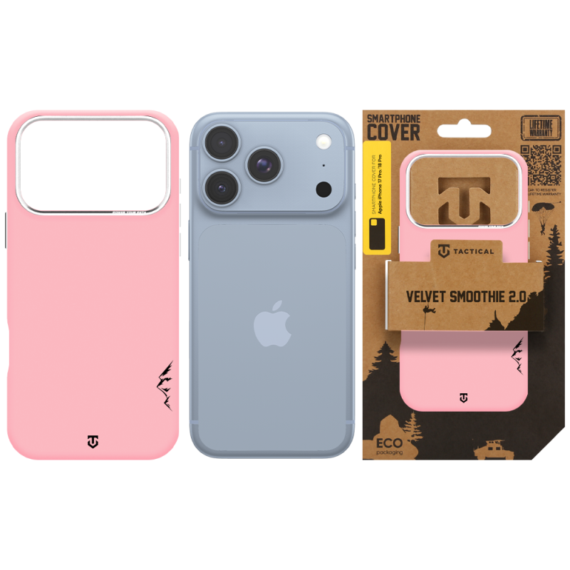 Tactical MagForce Velvet Smoothie 2.0 Kryt pro Apple iPhone 18 Pro/17 Pro Pink Panther