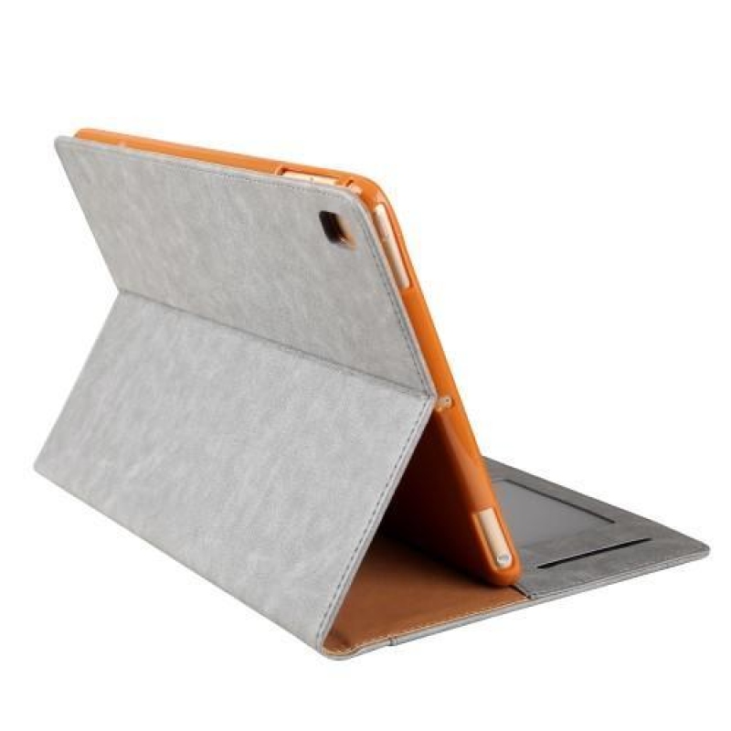 Ginny PU kožené pouzdro na iPad Air 2 - šedé
