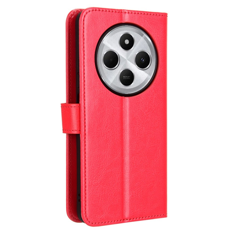 Crazy knížkové pouzdro na Xiaomi Redmi 14C/Poco C75 - červené