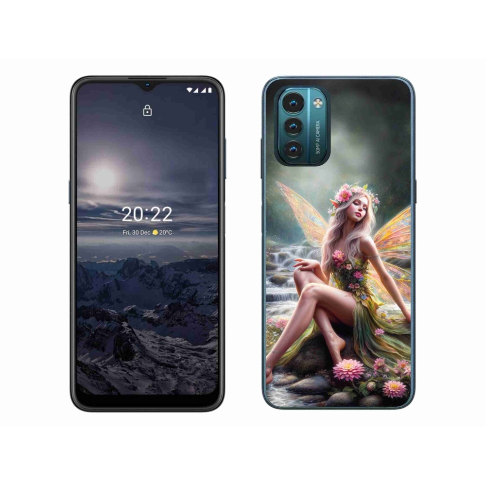 Gelový kryt mmCase na Nokia G11/G21 - motýlí žena 1