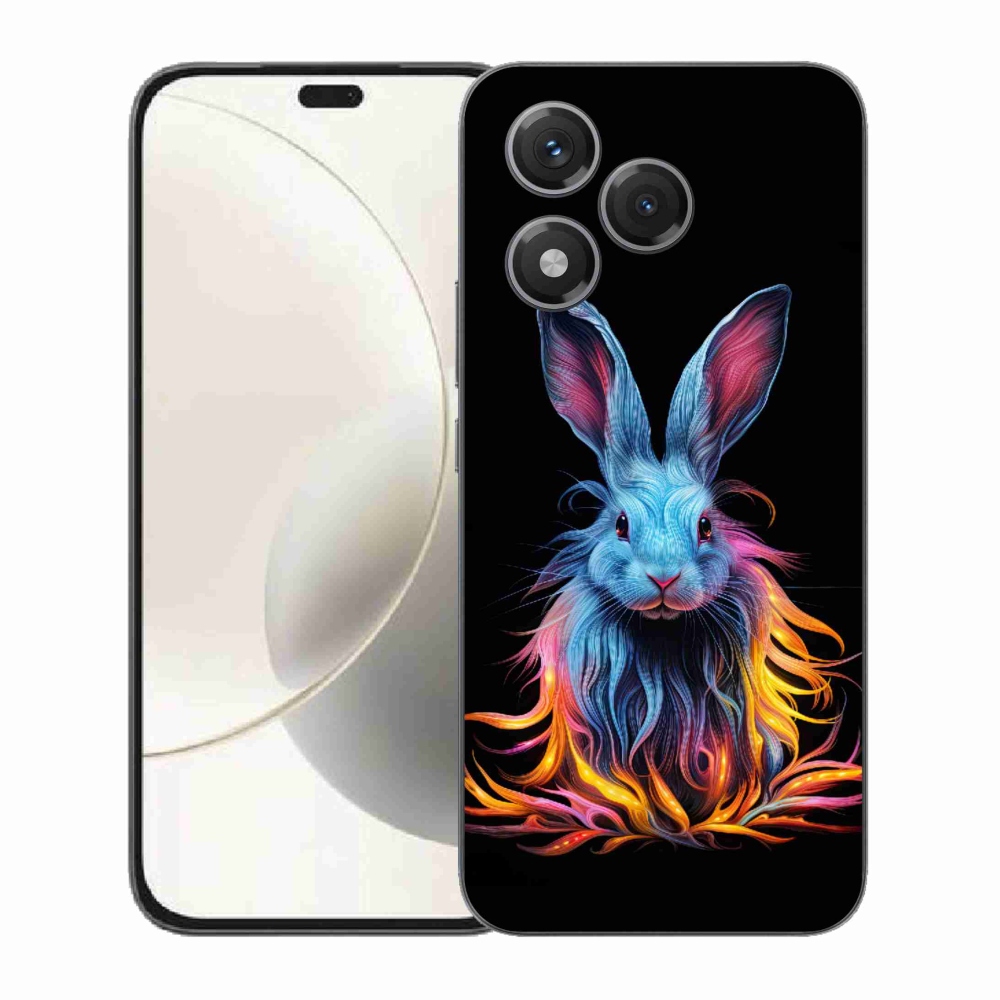 Gelový kryt mmCase na Honor 400 Lite - abstraktní zajíc