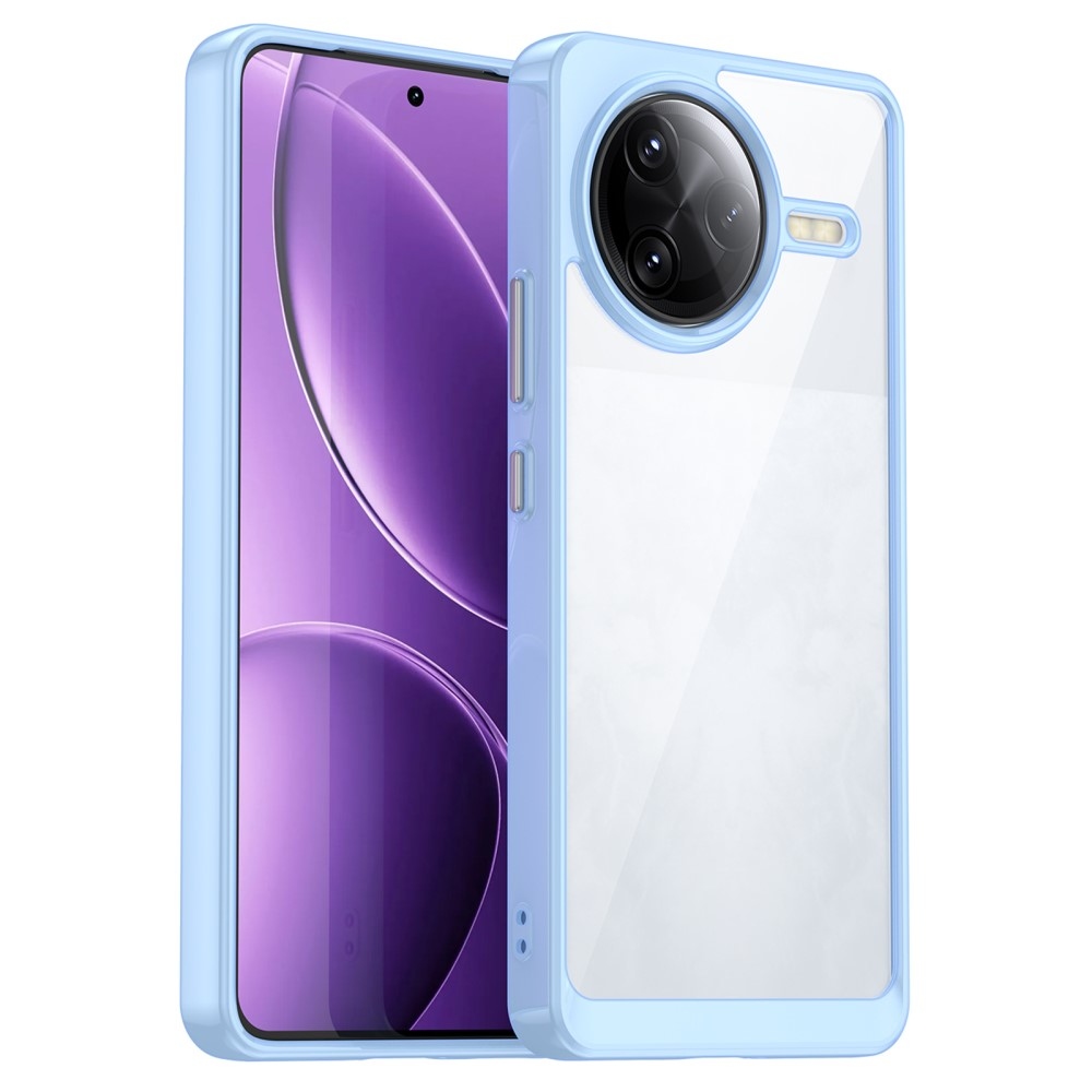 Gelový obal s pevnými zády na Xiaomi Poco F7 Ultra - modrý