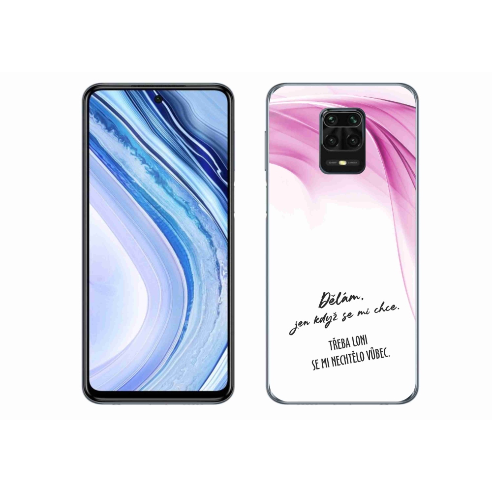 Gelový kryt mmCase na Xiaomi Redmi Note 9S - vtipný text 12 bílé pozadí