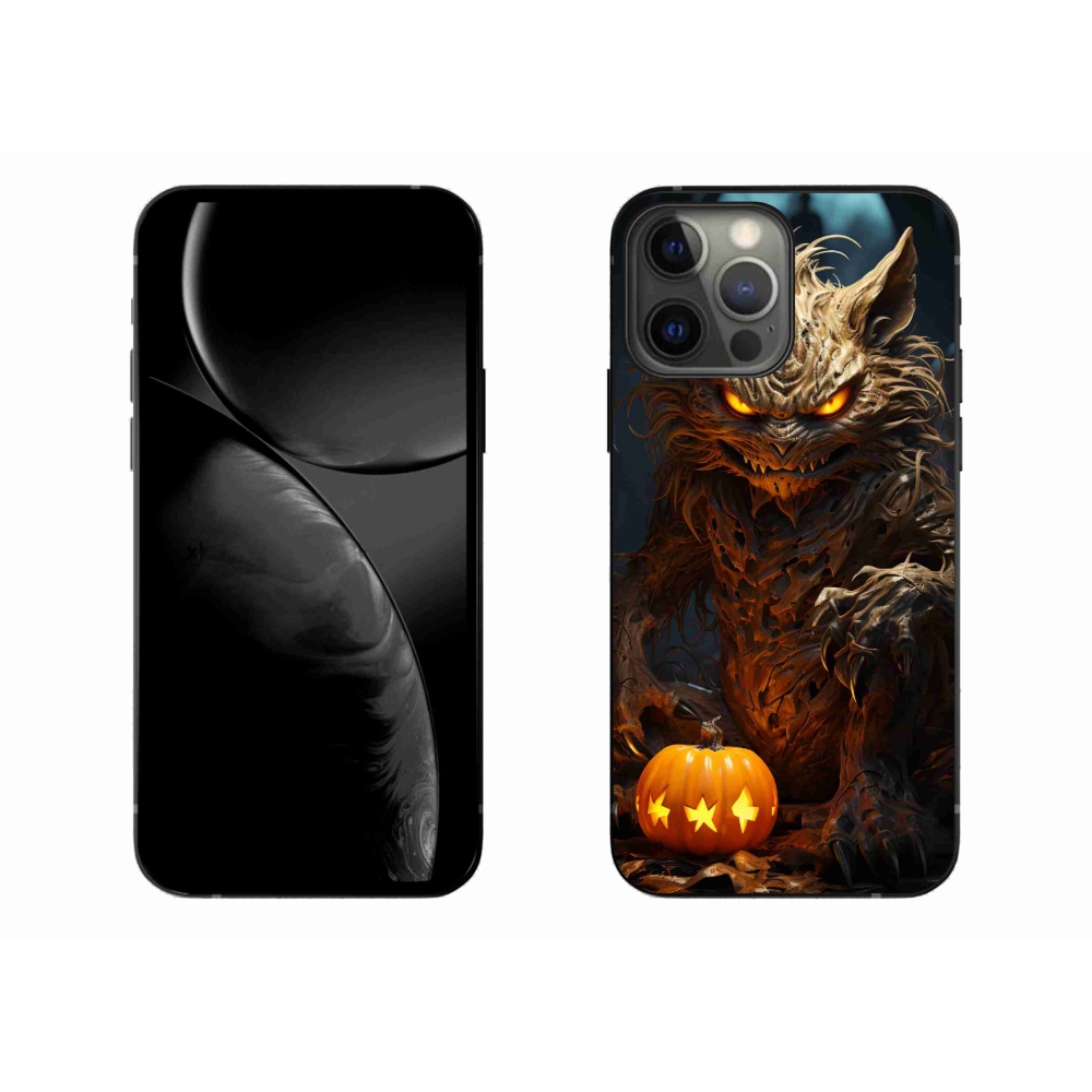 Gelový kryt mmCase na iPhone 13 Pro Max - halloweenská příšera