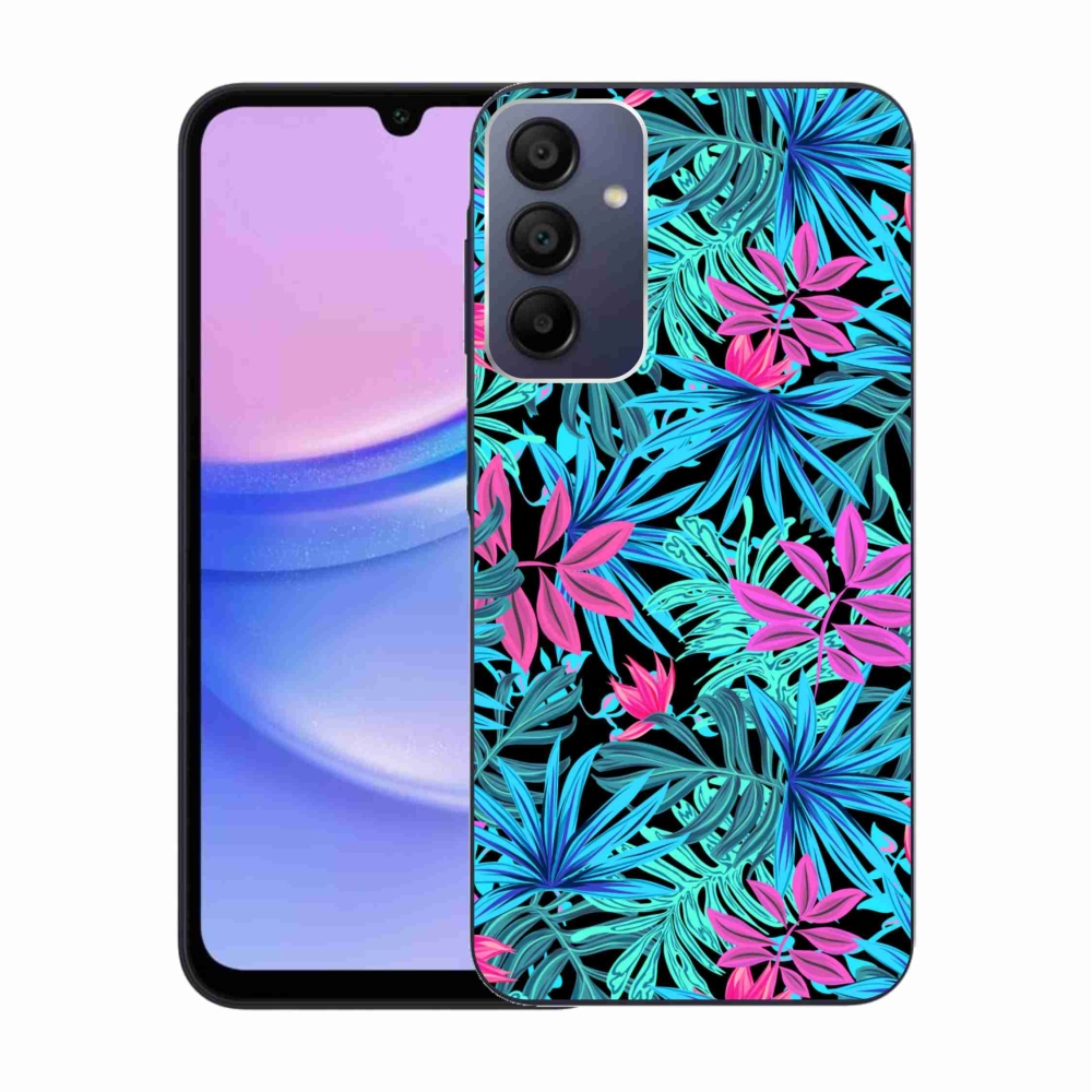 Gelový kryt mmCase na Samsung Galaxy A15 4G/5G - květiny 3