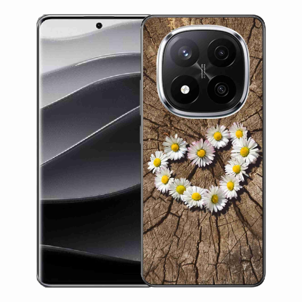 Gelový kryt mmCase na Xiaomi Redmi Note 14 Pro+ 5G - srdce z kopretin