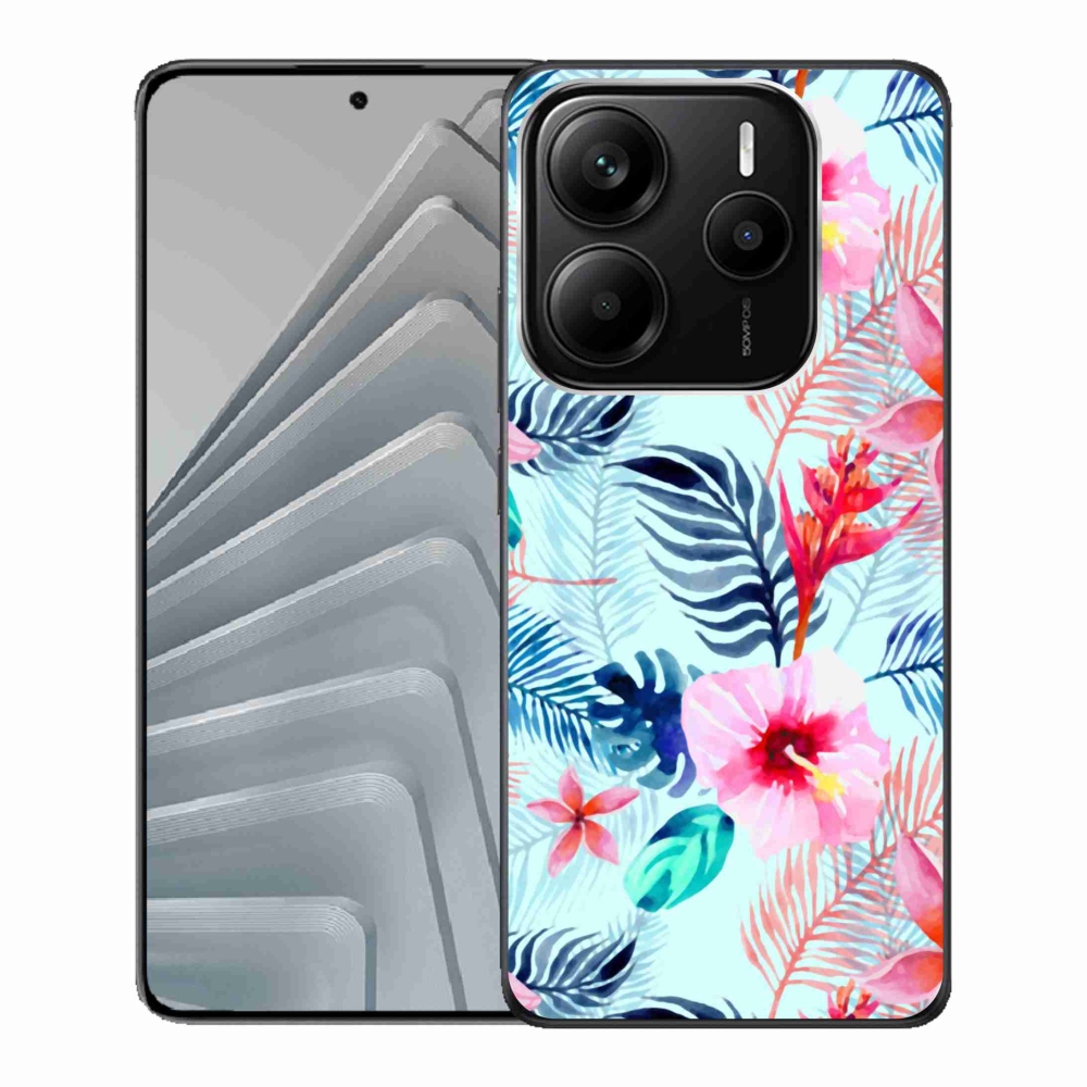 Gelový kryt mmCase na Xiaomi Redmi Note 14 5G - květiny