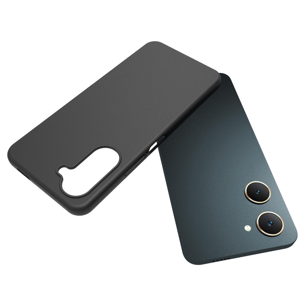 Matný gelový obal na Vivo Y28s 5G - černý