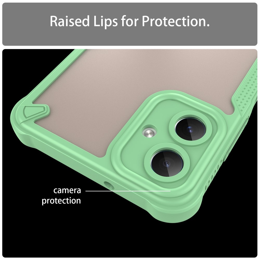 Frosted odolný kryt na Samsung Galaxy A06 4G - zelený